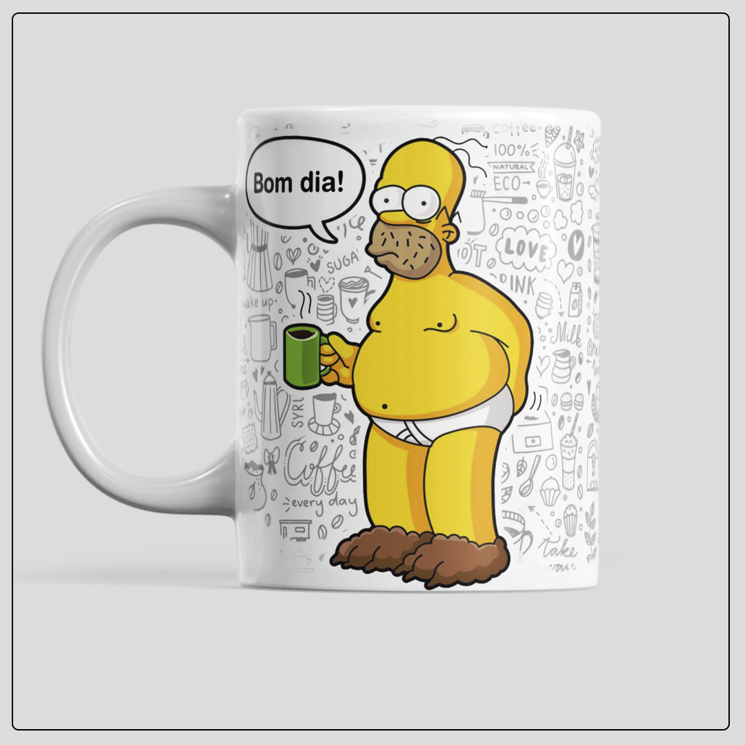 homer simpsons , caneca personalizada